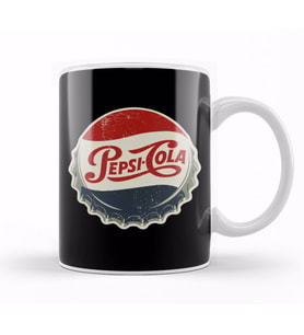 Pepsi Cola Vintage Kupa Bardak Porselen