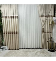 Lexroo Hayal Life Simena V-115 1/3 Sık Pileli Fon Perde Apm
