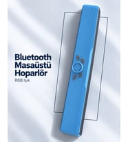 USB Bellek ve TF Kart Destekli Şarj Edilebilir Bluetooth Masaüstü Hoparlör Mi