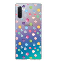 PrintiFy Samsung Galaxy Note 10 ile Uyumlu 1mm Slim Fit Water Color 6 Baskılı Şeffaf  Kılıf
