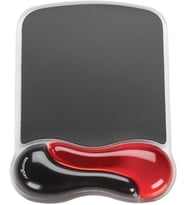 Kensington 62402 Duo Bilek Destekli Memory Foam Fare Pedi, Kırmızı/Siyah