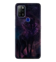 Omix X300 X500 X400 X600 X700 Kılıf Desemli Silikon Black Purple Wolf 1791