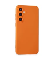 Northcity Samsung Galaxy S24 Kılıf Nano içi Kadife Silikon - Turuncu