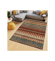 Rovigo Home Dijital Baskı Yıkanabilir Kaymaz Taban Salon Halısı RVG0506 (Yeşil)
