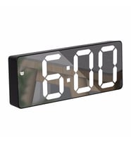 TriLine Aynalı LED Dijital Masa Saati Termometre Alarm Takvimli/ADPT