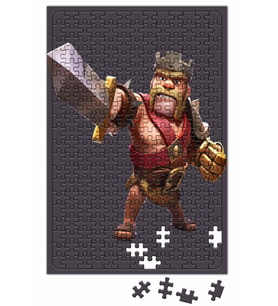 Clash of clans Rei Barbaro Puzzle 240 Parça Yapboz