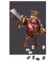 Clash of clans Rei Barbaro Puzzle 240 Parça Yapboz