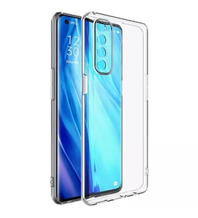 Oppo Reno 4 Pro 4G Kılıf Şeffaf Silikon Hibrit Case (Renksiz)