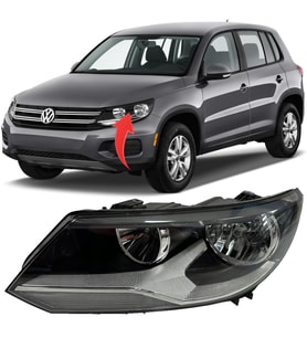 Vw Tiguan Sol Ön Far Komple 2012-2015 5N1941005B