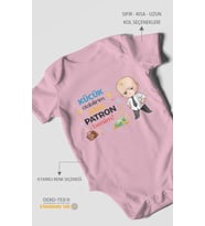 Küçük olabilirim ama patron benim Kısa Kollu Bebek Body