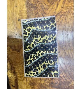 30X18 CM ÜTÜ İLE YAPIŞAN LEOPAR TASARIM TRANSFER BASKI ARMA