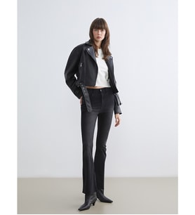 LCW Jeans Siyah Mars Flare Kadın Jean Pantolon