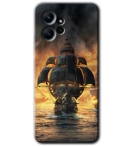 Redmi Note 12 4G Kılıf HD Desen Baskılı Kılıf - Siyah İnci