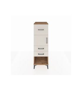 Kronos Dolap Tek Raflı 3 Çekmeceli Tek Kapaklı 44x59x134 Çam-Aytaşı