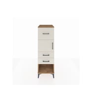 Kronos Dolap Tek Raflı 3 Çekmeceli Tek Kapaklı 44x59x134 Çam-Aytaşı