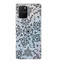 Samsung Galaxy S10 Lite  Kapak Nostalji Desen Tasarımlı Şeffaf Silikon Kılıf
