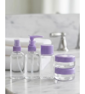 Mey İthalat® Seyahat İçin 5’li Şeffaf Kozmetik Şişe Seti 30 ml