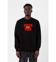 Dream Still Over Siyah Erkek 2ip Sweatshirt