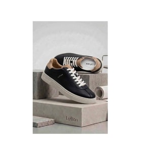 Lufian Paul 111230293 Erkek Deri Siyah Sneaker