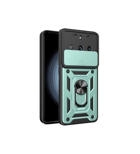 Newface Realme 11 Pro Kılıf Pars Lens Yüzüklü Silikon - Yeşil