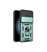 Newface Realme 11 Pro Kılıf Pars Lens Yüzüklü Silikon - Yeşil