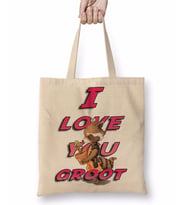 I Love You Groot Bez Çanta Uzun Saplı