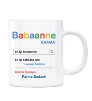 Kişiye Özel İsimli Arama Motoru Kupa Bardak - Babaanne