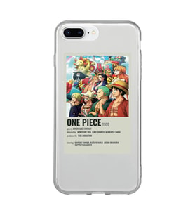 Iphone 7 Plus / 8 Plus Uyumlu One Piece Desenli Şeffaf Telefon Kılıfı