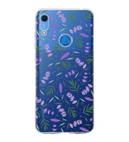 PrintiFy Huawei Y6 2019 ile Uyumlu 1mm Slim Fit Water Color 3 Baskılı Şeffaf  Kılıf