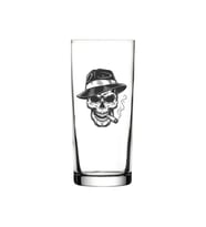 Kuru Kafa Baskılı Rakı Bardağı - Kuru Kafalı Rakı Bardağı (Standart)