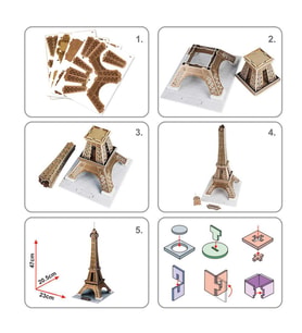 Cubic Fun 3D 35 Parça Puzzle Eyfel Kulesi - Fransa