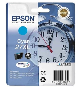 Tonersepeti Epson 27XL-T2712-C13T27124020 Mavi Orjinal Kartuş