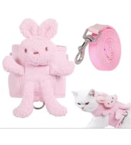 Evcil Hayvan Peluş Ayıcıklı Göğüs Gezdirme Tasması Set