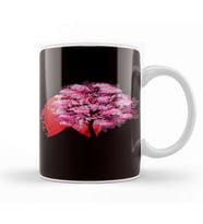 Sakura Japan Flag Cherry Blossom Tree Japanese Art Nature Kupa Bardak Porselen