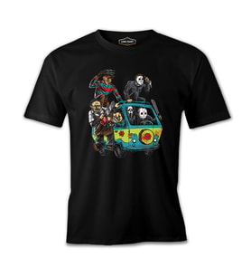 Scooby Doo Karavan -  Horror Chucky  Siyah Erkek Tshirt