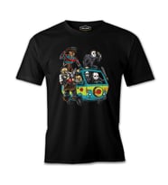 Scooby Doo Karavan -  Horror Chucky  Siyah Erkek Tshirt