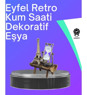 Klasik Tasarımlı Ahşap Kum Saati - Ev Ve Ofis İçin Masaüstü Aksesuarı