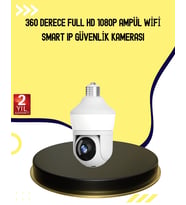 1080p Görüntü Kaliteli Wi-fi Ampul Tipi Güvenlik Kamerası