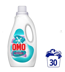Omo Active Cold Power Beyazlar ve Renkliler için Sıvı Deterjan 1500 ml x1