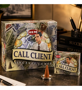 HEM Call Client Konik Tütsü 120 Adet – Enerji ve Motivasyon Aromalı Konik Tütsü