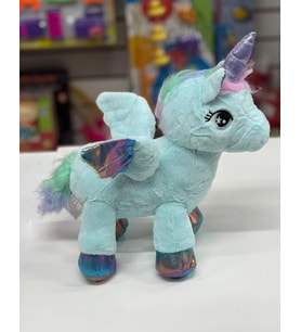 Oyuncak Peluş Kanatlı Unicorn Tek Boynuzlu At Mint Su Yeşili 30 CM