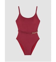 LCW DREAM Bordo U Yaka Zincir Detaylı Kadın Mayo