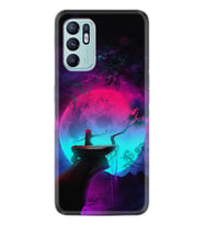 Oppo Reno 6 Kılıf Resimli Desenli Silikon Platinium Series Lost Warrior 1840