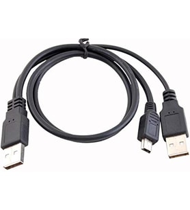 4529 USB Y 3 Giriş Mini 5 Pin Harddisk Kablosu