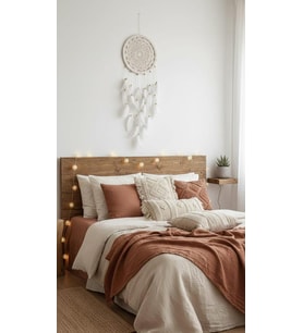 Düş Kapanı Makrome Dreamcatcher Ekru Kuş Tüyü Rüya Kapanı Duvar Süsü Elişi