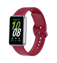 Lexroo Galaxy Fit 3 Silikon Kordon KRD-110 Strap Kayış - Kırmızı