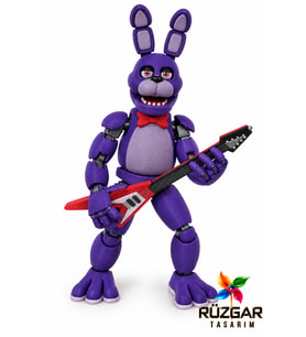FNAF Bonnie (Five Nights at Freddy's) Eklemli Dummy T13 Koleksiyon Figürü