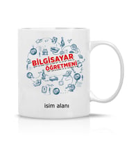 Bilgisayar Öğretmeni Temalı kişiye özel isimli Öğretmenler Gününe Özel Hediye-020