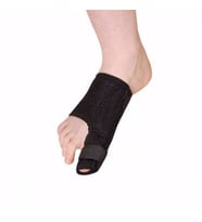 Halluks Valgus Gece Ateli (Siyah)