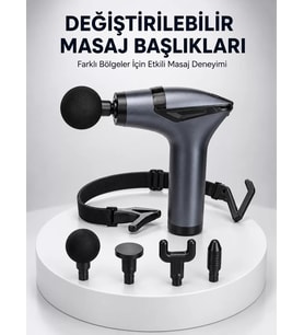 AKTÜEL 3in1 Taşınabilir Şarjlı Titreşimli Masaj Cihazı Çok Fonksiyonlu Yeni Nesil